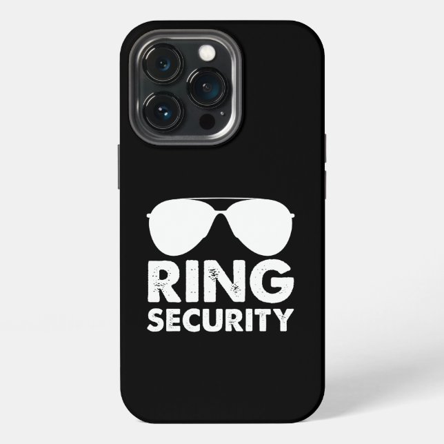 Wedding Party Ring Security Wedding Ring iPhone Case (Back)
