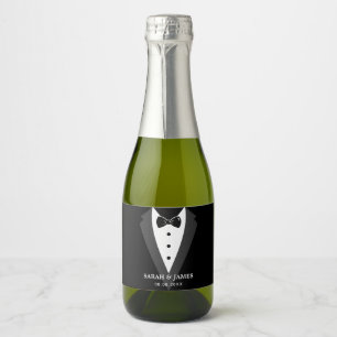 Wedding Party Sparkling Wine Bottle Label