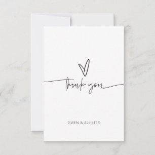 Wedding Party Thank You Card Flat Gift Card G400