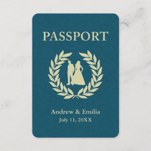 wedding passport invitation