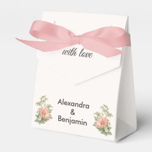 Wedding Peacock Botanical Vintage   Elegant Table  Favour Box