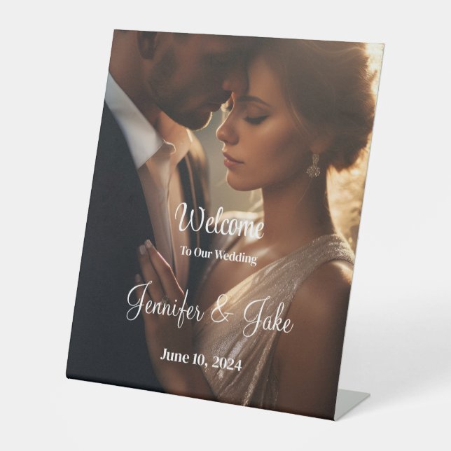 Wedding Pedestal Sign (Front)