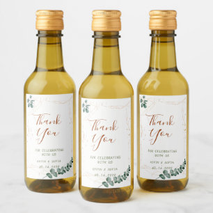 Wedding Personalise Bottle Mini Wine Label