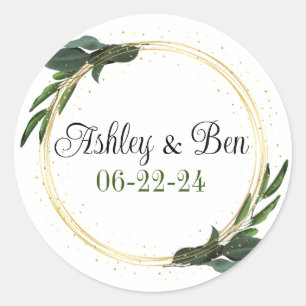 Wedding personalised envelope or favour stickers