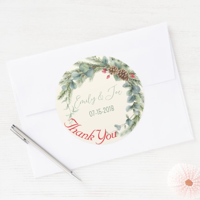 Wedding personalised stickers (Envelope)
