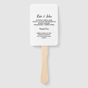WEDDING PERSONALIZED ABSTRACT TEXTURE STYLE HAND HAND FAN