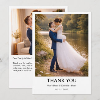 Wedding Personalized Card | Simple Elegant Couple