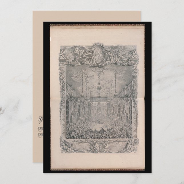 wedding - personalized wedding invitation (Front/Back)