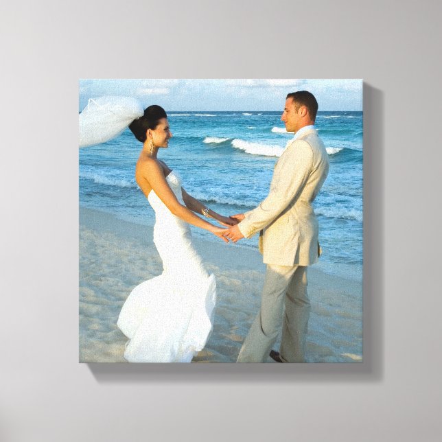 Wedding Photo 11"x11" Canvas Print (Front)