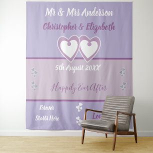 Wedding photo booth Backdrop lavender and lilac Tapestry