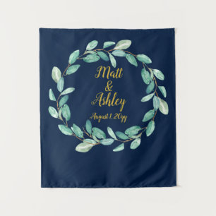 Wedding Photo Booth Backdrop Rustic Greenery Prop Tapestry