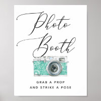 Wedding Photo Booth Sign | Elegant Calligraphy