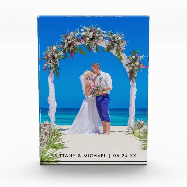 Wedding Photo Bride Groom Photo Block (Front)