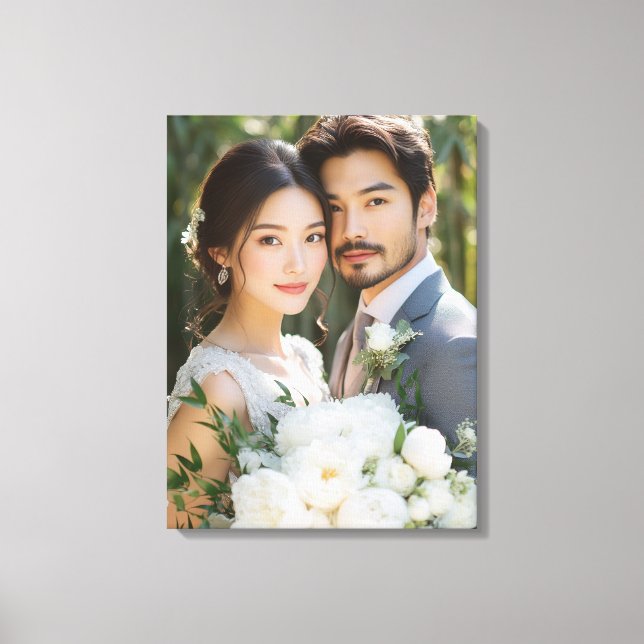 Wedding Photo Canvas Art (Front)