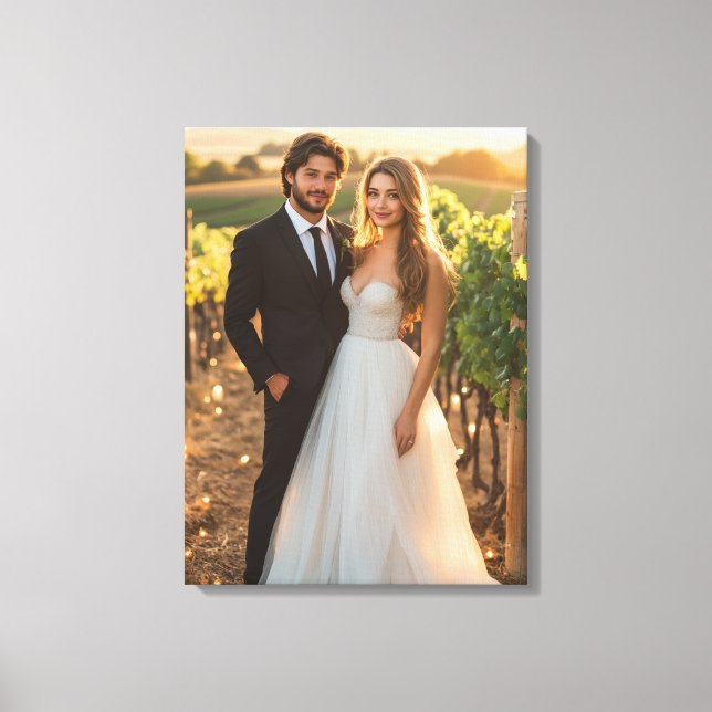 Wedding Photo Canvas Art (Front)