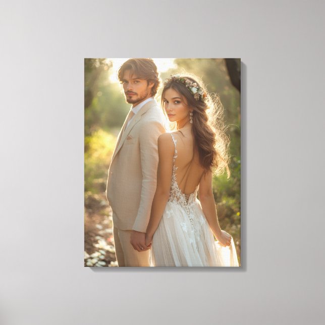 Wedding Photo Canvas Art (Front)