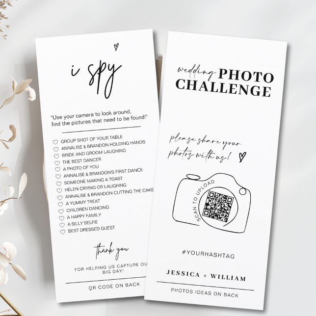 wedding photo challenge I spy wedding game card (Creator Uploaded)