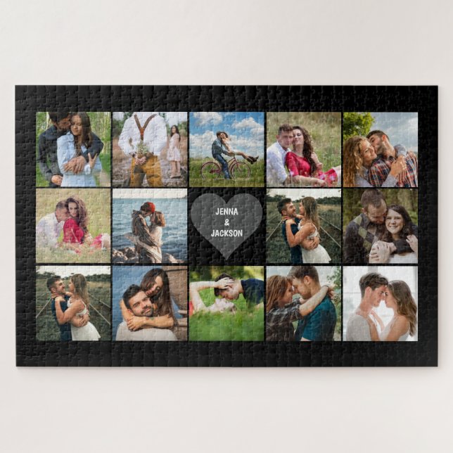 Wedding Photo Collage Jigsaw Puzzle (Horizontal)