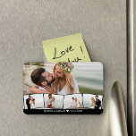 Wedding Photo Collage Zigzag Photo Strip Magnet<br><div class="desc">Create your own photo collage magnet with some of your favorite wedding photos. The template is set up ready for you to add five photos and your custom text, such as the bride and groom name and wedding date. The main photo will be used as the background and the remaining...</div>