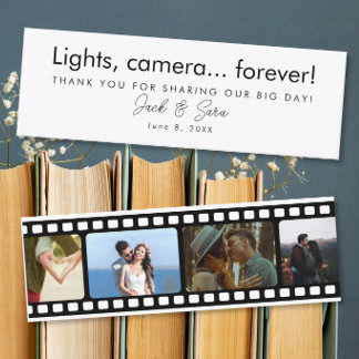 Wedding Photo Film Strip Favour Thank You Gift Mini Business Card