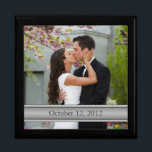 Wedding Photo Frame Template Jewellery Box<br><div class="desc">You can personalise the photo and the text on this photo frame template jewellery box. Great for a wedding, engagement, anniversary, or family photo. To change the picture and text, use the personalise it option. To make other changes, including changes to the text (font, font size, text placement) or changing...</div>