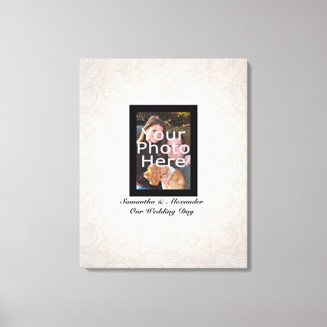 Wedding Photo ~ Guest Signature Canvas Print (Front)