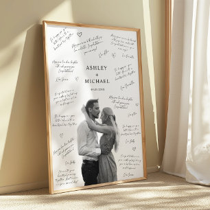 Wedding Photo Guest Signature Poster