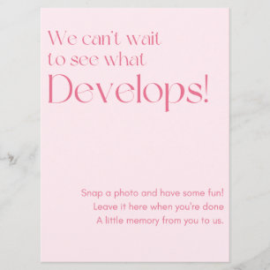 Wedding Photo Guestbook Sign Programme