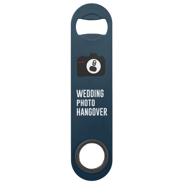 Wedding Photo Hangover Bottle Opener (Front)