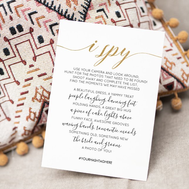 Wedding Photo Hunt Game I Spy Game Card (Creator Uploaded)