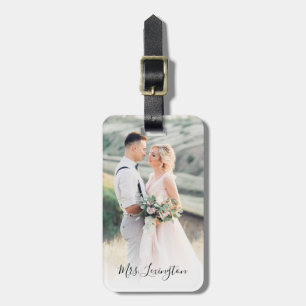 Wedding Photo Keepsake Luggage Tag