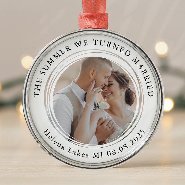 Wedding Photo Keepsake Metal Tree Decoration (Creator Uploaded)