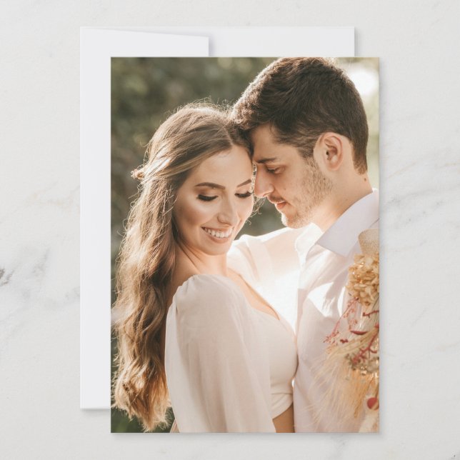 Wedding Photo Layer for Underneath Vellum Overlay Invitation (Front)