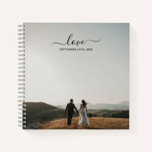 Wedding Photo Memory Love Script Wedding Notebook