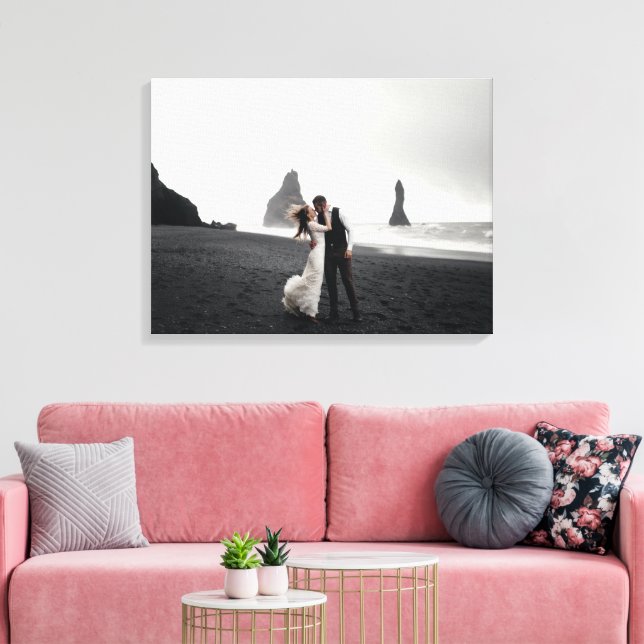 Wedding Photo Memory Newly Weds Keepsake Canvas Print (Insitu(LivingRoom))