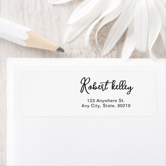 Wedding Photo Name Return Address Labels (Insitu)