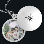 wedding photo necklace Round Locket necklace<br><div class="desc">Personalised Photo Silver Plated Necklace
Personalised photo plated necklace,  put your own custom personalised pictures. Easily upload your images and create your own. Sample photos used are for illustration purposes only.</div>