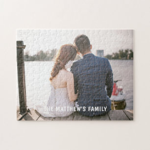 Wedding photo personalised jigsaw jigsaw puzzle