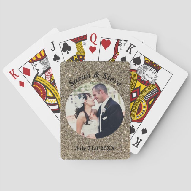Wedding Photo Playing Cards Gift Favour (Back)
