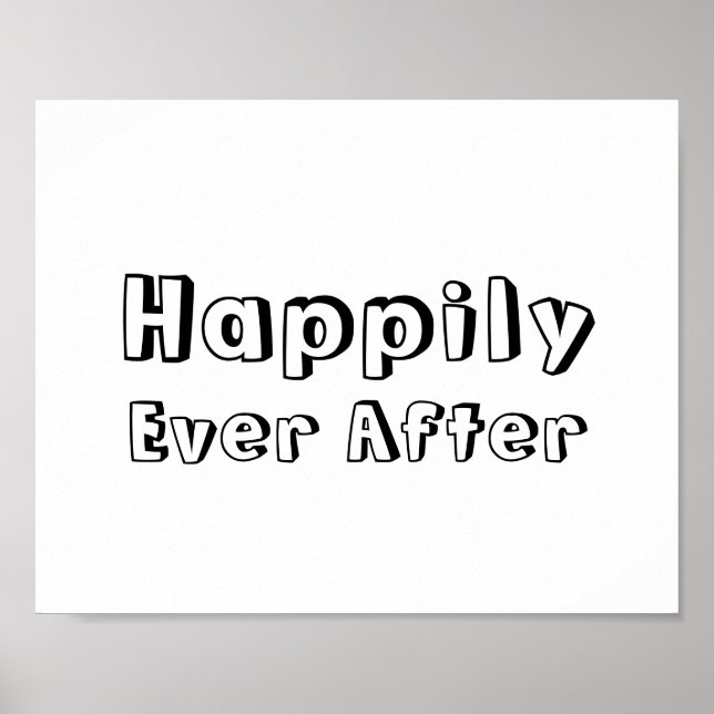 Wedding photo prop sign "Happily Ever After" (Front)