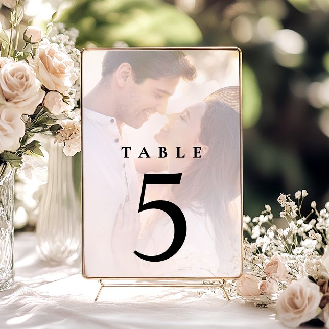 Wedding Photo Reception Table Number (Creator Uploaded)