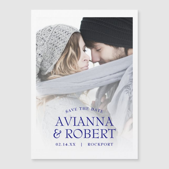 Wedding Photo Save the Date Magnetic Invitation (Front)