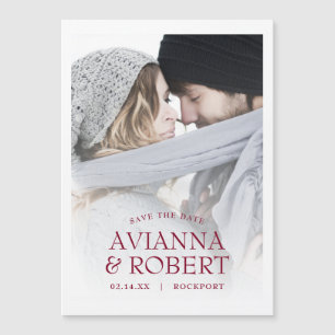 Wedding Photo Save the Date Magnetic Invitation