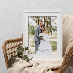Wedding Photo Script Wedding Anniversary Gift Print