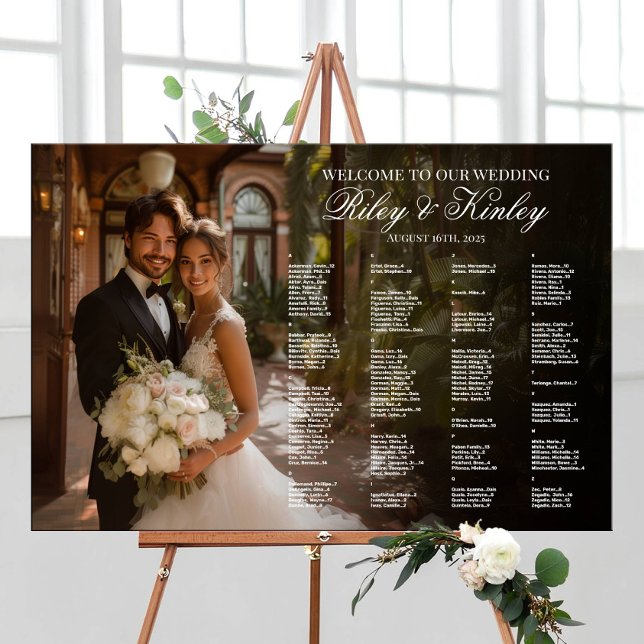 Wedding photo seating chart alphabetical (Creator Uploaded)