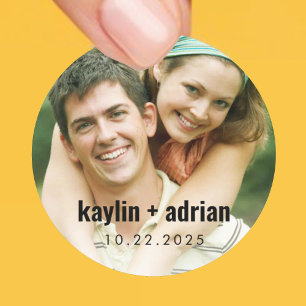 Wedding Photo Sticker for Favours, etc.