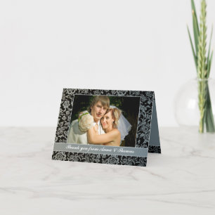 wedding photo thank you card