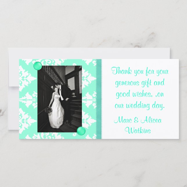 Wedding Photo Thank You Card (Front)