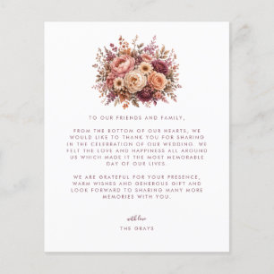 Wedding Photo Thank You Card