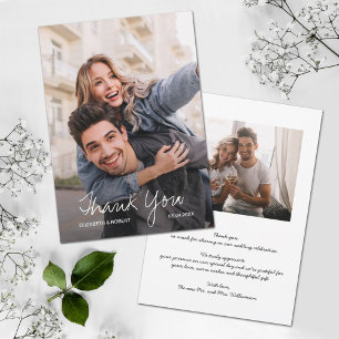 Wedding Photo Thank You Card